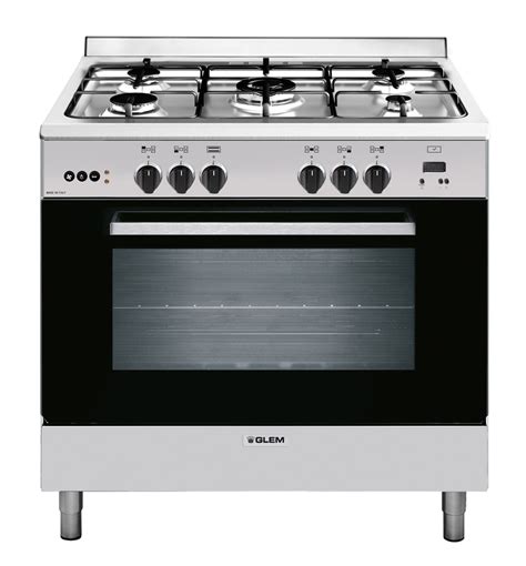 glem gl965mvi 90cm freestanding natural gas oven/stove